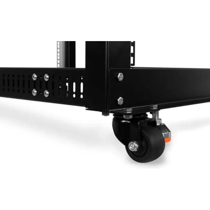 Alphacool 13737 ES 19" Open Frame Serverrack 18HE Verstellbare Tiefe Server Rack Gehäuse – Bild 4