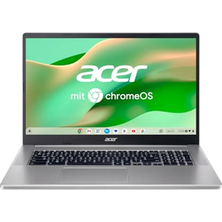 Acer Chromebook 317 (CB317-1H-C7H8) Laptop | 17,3" FHD Display | Intel Celeron N5100 | 4 GB RAM | 128 GB eMMC | Intel UHD Grafik | Google ChromeOS | Silber – Bild 1