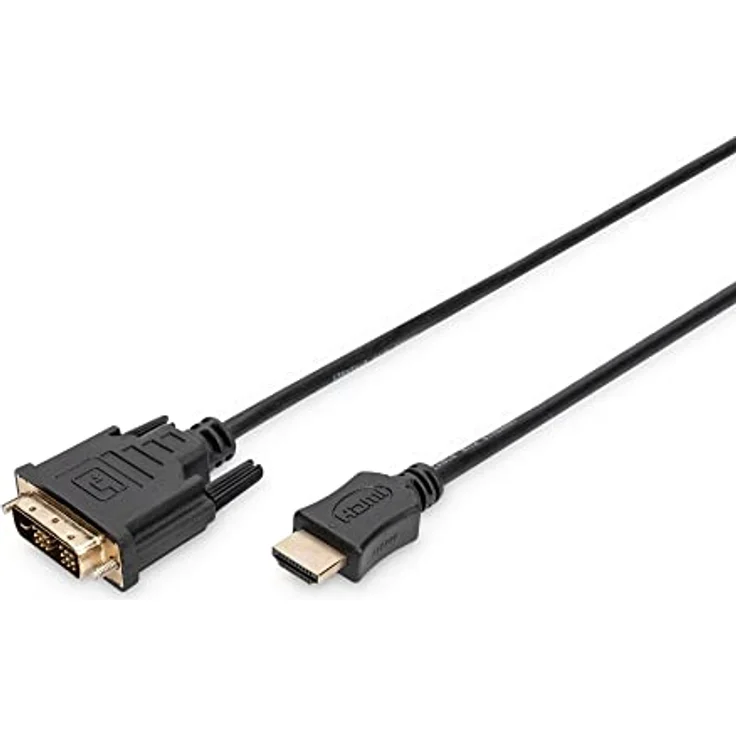 Planet ASSMANN - Videokabel - HDMI / DVI - 30 AWG - HDMI, 19-polig (M) - 19-polig digital DVI (Dual-Link) (M) - 2 m - Doppelisolierung - Schwarz (AK-330300-020-S) – Bild 2