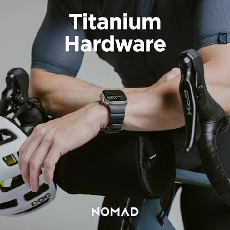NOMAD Rocky Point Band für Apple Watch 42/44/45/49 mm, leistungsstarkes und wasserfestes Uhrenarmband, Storm – Bild 5