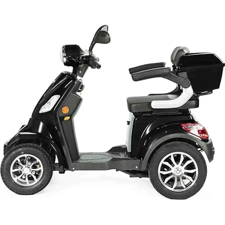 VELECO Faster Senioren Elektroroller Mit Sitz 1000w 60km E Scooter 4 Rädern - Große Akku-reichweite in Schwarz – Bild 3