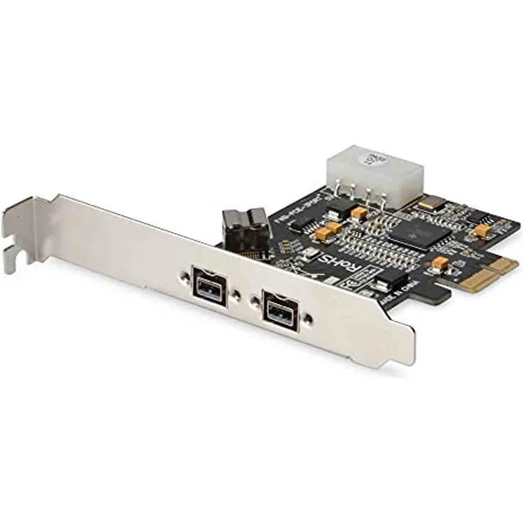 DIGITUS Interface Karte, PCIe, Firewire 800, 2 externe Ports-1 interner Port, IEEE 1394b, inkl. Low Profile Slotblende, Chipsatz: XIO2213B – Bild 2