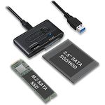 ICY DOCK 2,5 Zoll & M.2 SATA HDD SSD auf USB 3.2 Gen 1 (5 Gbit/s) Docking Adapter | EZ-Adapter MB031U-1SMB