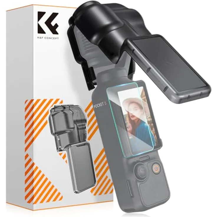 K&F CONCEPT Schutzhülle für DJI Osmo Pocket 3, Gimbalschutz mit Objektiv- und Bildschirmschutz, leicht und tragbar, hochwertiger Kunststoff
