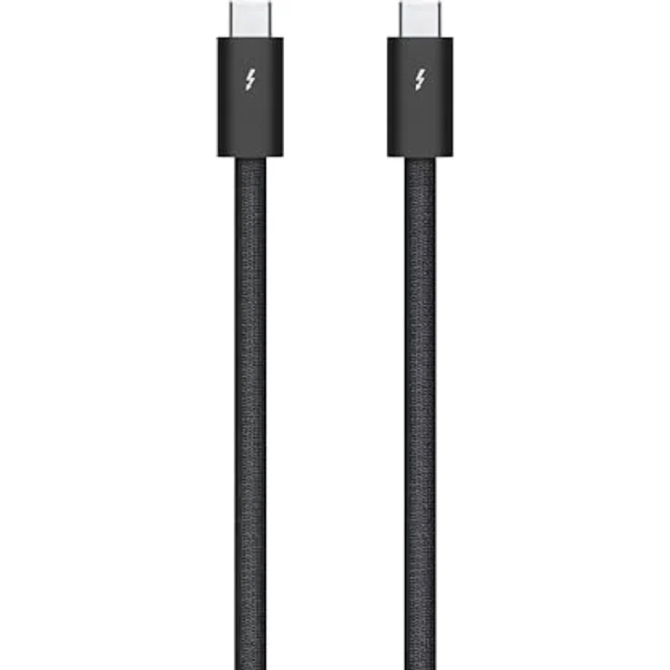 APPLE Thunderbolt 5 (USB-C) Pro Kabel, 1 m, bis zu 120 Gbit/s, geflochten, schwarz – Bild 2