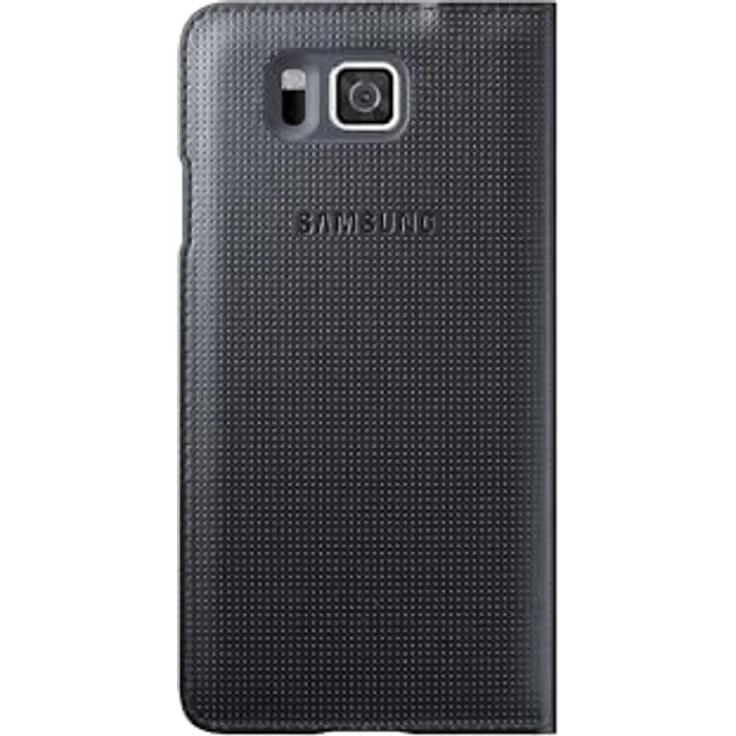 Samsung S-View Schutzhülle Flip Case Cover für Samsung Galaxy Alpha - Schwarz – Bild 4