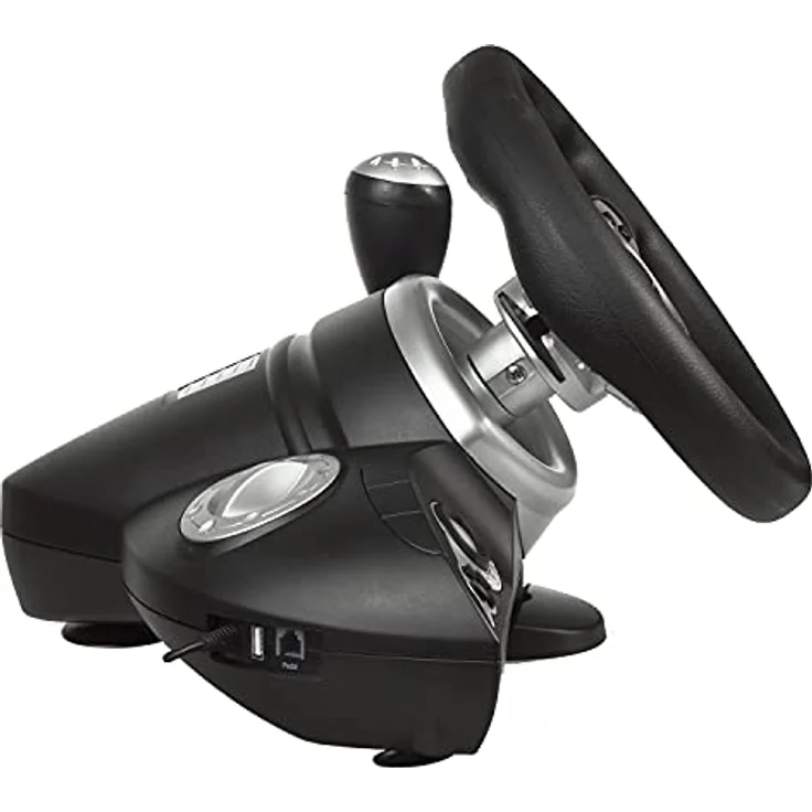 NanoRS RS700 Gaming Rennlenkrad 270° Lenkbereich Ganghebel Gas- und Bremspedal Vibrationen6 in 1 Lenkrad Kompatibel mit PS 4 / PS3 / Xbox ONE/PC (X-Input/D-Input) / Android – Bild 3
