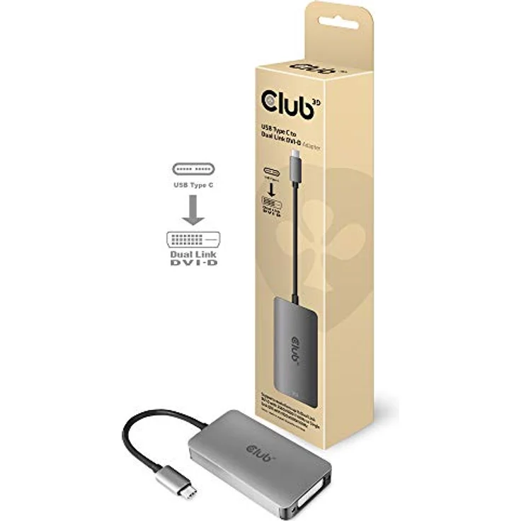 Club 3D USB Typ C zu Dual Link DVI-D Aktiver Adapter - Preisvergleich – Bild 6