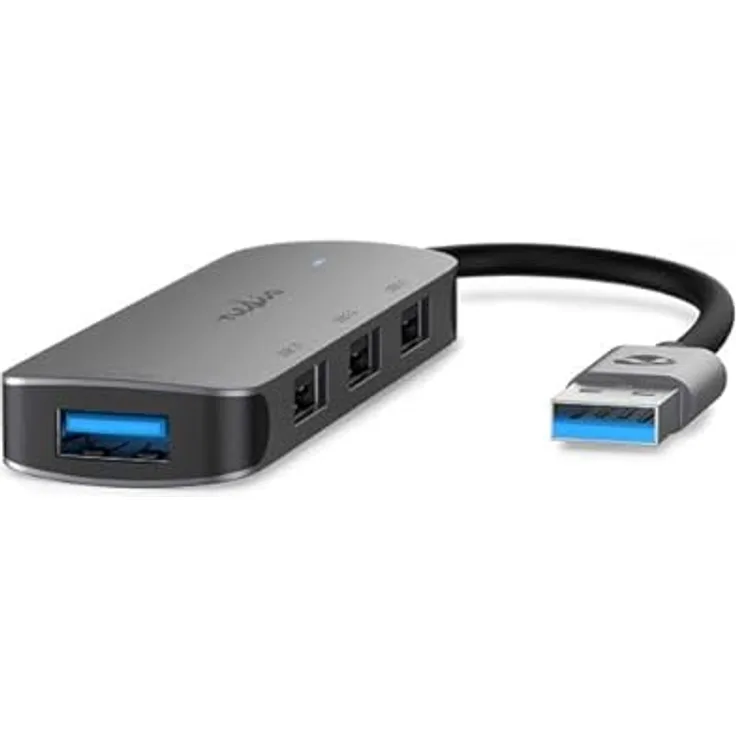NEDIS USB-Hub USB-A Stecker | 4x USB A Female | 4-Port port(s) | USB 2.0 / USB 3.2 Gen 1 | Stromversorgung über USB