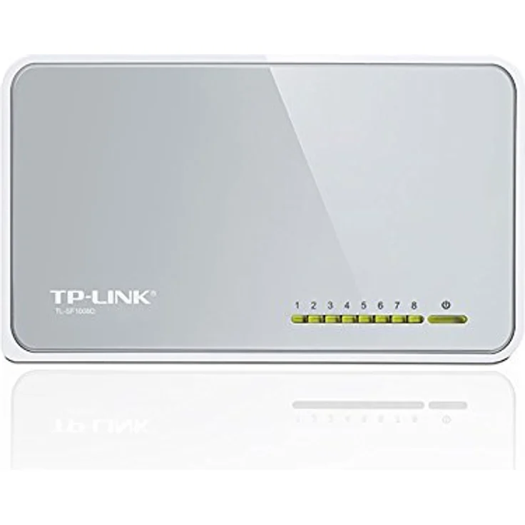 TP-Link TL-SF1008D 8-Port Fast Ethernet--Netzwerk--Lan Switch (10-100Mbit-s, automatische Geschwindigkeits- und Duplexanpassung, Plug-und-Play, Auto-MDI-MDIX, lüfterlos) weiß – Bild 3
