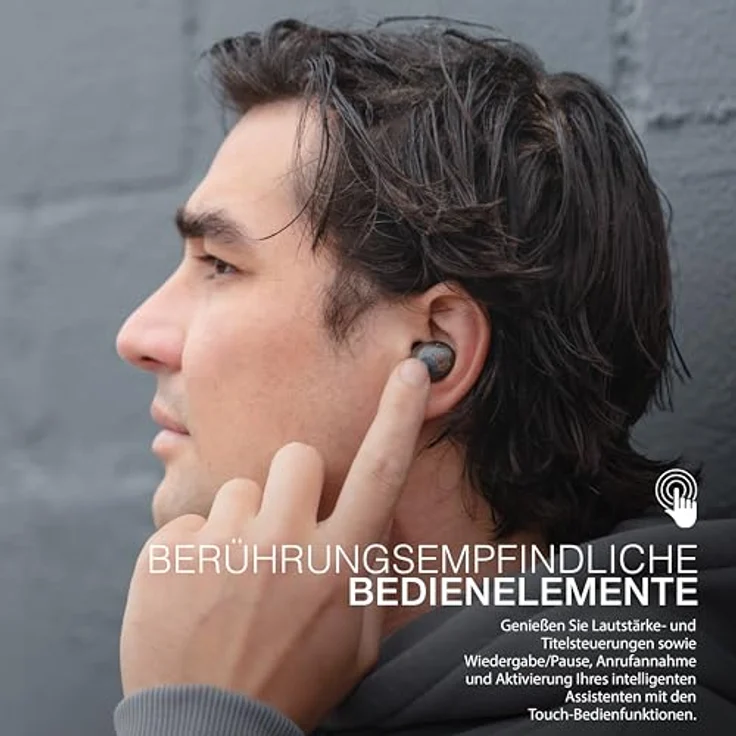 JLab Audio Go Air Pop Kopfhörer, Schwarz, kabellos mit 8 h Spielzeit – Bild 6