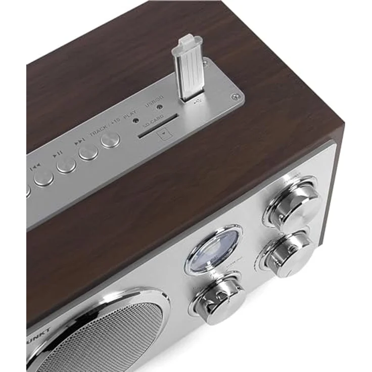 BLAUPUNKT RXN 19 WN Retro Radio, Nostalgie-Designradio mit USB-Port 2.0 und SD Kartenleser Walnuss – Bild 4