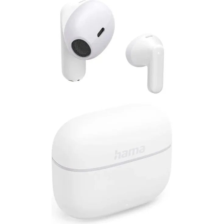 Hama Freedom Light II, In-Ear Kopfhörer kabellos TWS mit Mikrofon, Weiß