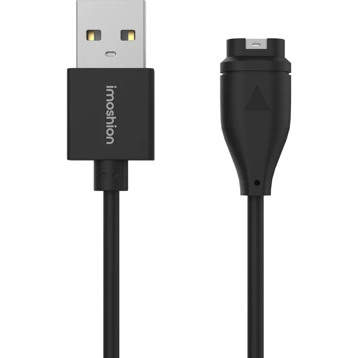 iMoshion USB-A-Ladekabel für Garmin Watch - 0,5 Meter, kompatibel mit vielen Garmin Modellen, schwarz