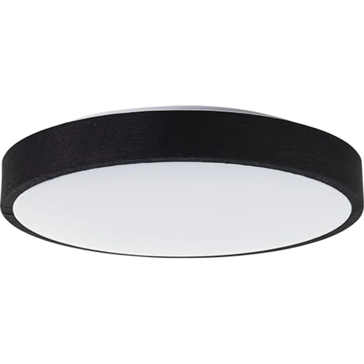 Brilliant LED Deckenleuchte, Ø38,5cm, 24W, 2400 Lumen, 3000K, 3-Stufen-Dimmer mit Memory-Funktion, schwarzer Textilrahmen – Bild 4