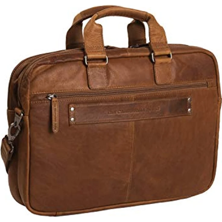 The Chesterfield Brand Aktentasche Seth 1010, moderne Laptoptasche aus gewachstem Rindleder, hellbraun, 40 x 7 x 29 cm – Bild 5