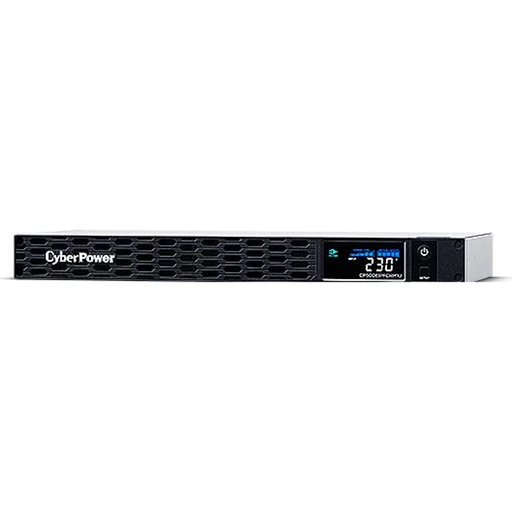 Cyberpower CP500EIPFCRM1U, USV PFC Sinewave Advanced Rack, 500 VA, 500 W, Line-Interaktiv, mit LCD-Farbdisplay und GreenPower Technologie