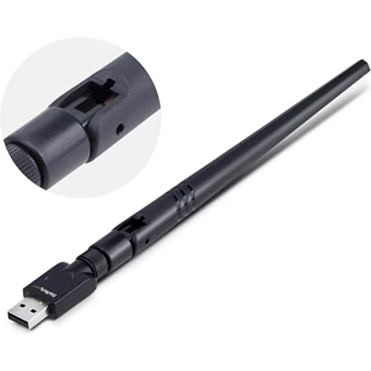 StarTech.com USB Bluetooth 5.3 Adapter AV53C1, Klasse 1 Dongle mit 100 m Reichweite für PC/Laptop, Schwarz, Plug-and-Play für Windows/Linux – Bild 2