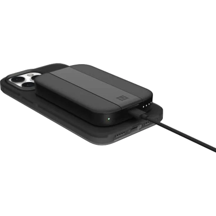 U by UAG [U] Lucent MS Powerstand zur magnetischen Aufladung von iPhone 14 Pro Max/iPhone 14 Pro/iPhone 14 / iPhone 14 Plus UVM. [4000mAh, Inkl. USB-C auf USB-A Kabel, LED Anzeige] schwarz – Bild 4