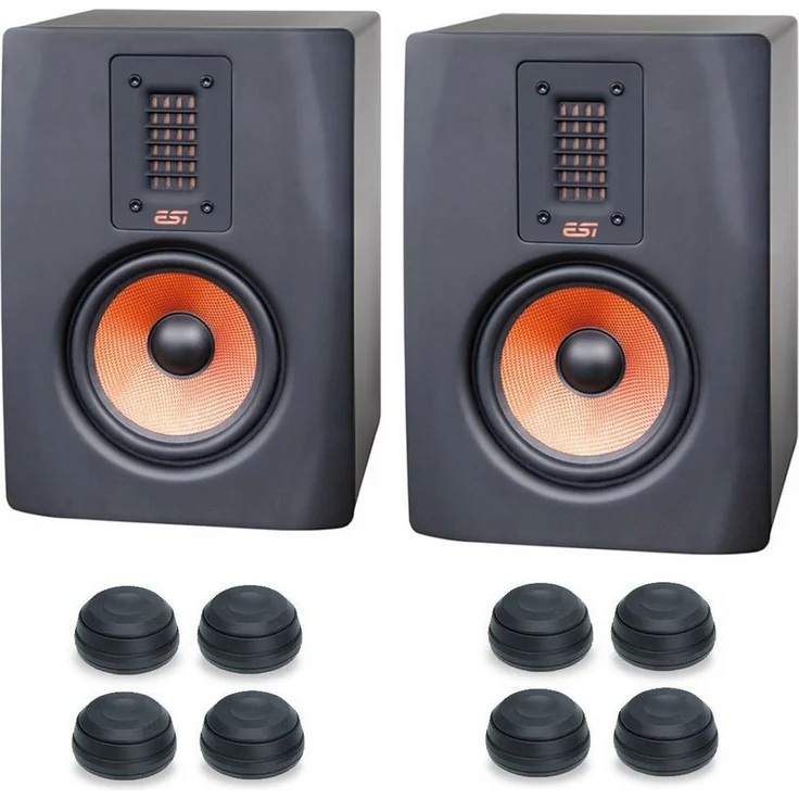 ESI Audio ESI Unik 05+ Aktive Monitor-Boxen PC-Lautsprecher (1 Paar, 80 W, mit Boxen-Füße)