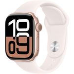 Apple Watch Series 10 (42 mm, WLAN), Smartwatch mit größerem Display, Gesundheits- und Fitnessfunktionen, schnelles Laden