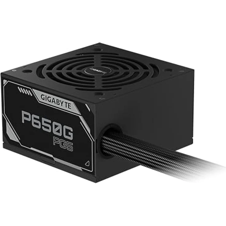 Gigabyte GP-P650G PG5 650W PSU, PC Netzteil mit stabiler Energieversorgung, Schwarz – Bild 2