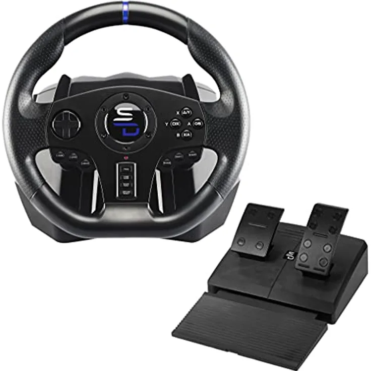 Subsonic Superdrive - Rennlenkrad SV750 Drive Pro Sport Lenkrâd mit Pedal, Shift und Vibration - Xbox Serie X/S, PS4, Xbox One, Switch, PC (programmierbar für alle Spiele)