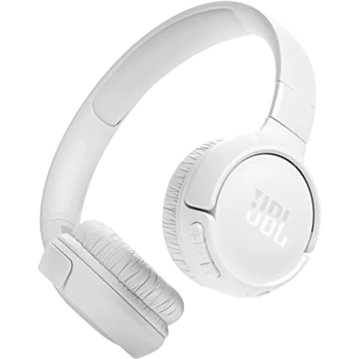 JBL Tune 520BT Wireless On-Ear Kopfhörer – Mit JBL Pure Bass Sound, Bluetooth und leichtem, faltbarem Design – Bis zu 57 Stunden Musikwiedergabe – Weiß