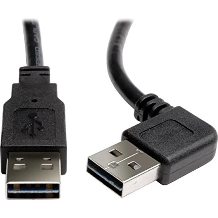 Tripp Lite Universal wendbares USB 2.0 Hi-Speed Kabel (rechter/linker Winkel, wendbar A auf reversibel A M/M) 0,9 m (UR020-003-RA)