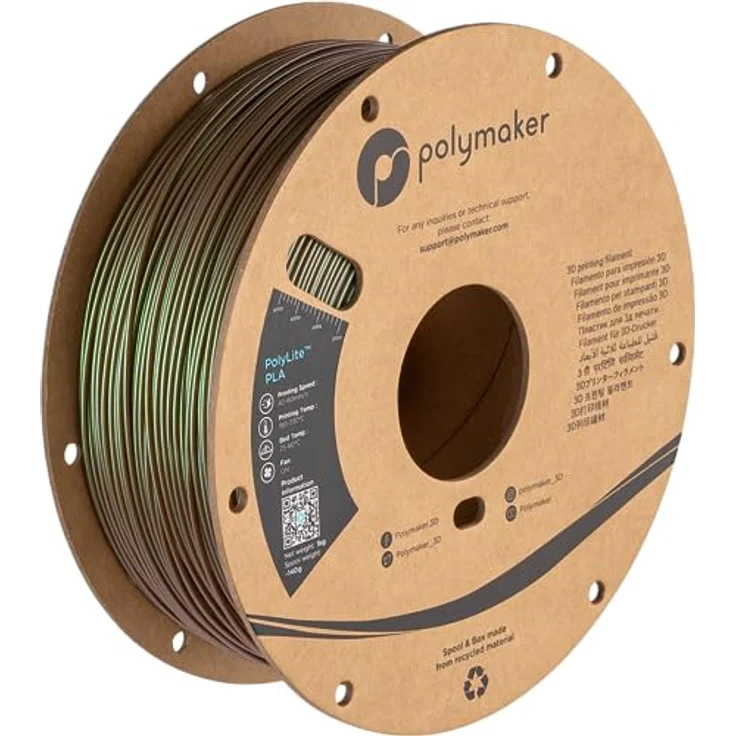 Polymaker PolyLite PLA Starlight - Meteor, 3D-Druckmaterial mit Farbwechsel-Effekt und Jam-Free Technologie – Bild 1