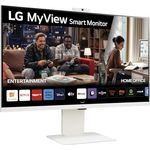 LG MyView Smart Monitor 32SR85U-W.AEU 32 Zoll, IPS Panel, FHD Auflösung (3840x2160), HDR 10, DCI-P3 95%, neigbar, höhenverstellbar