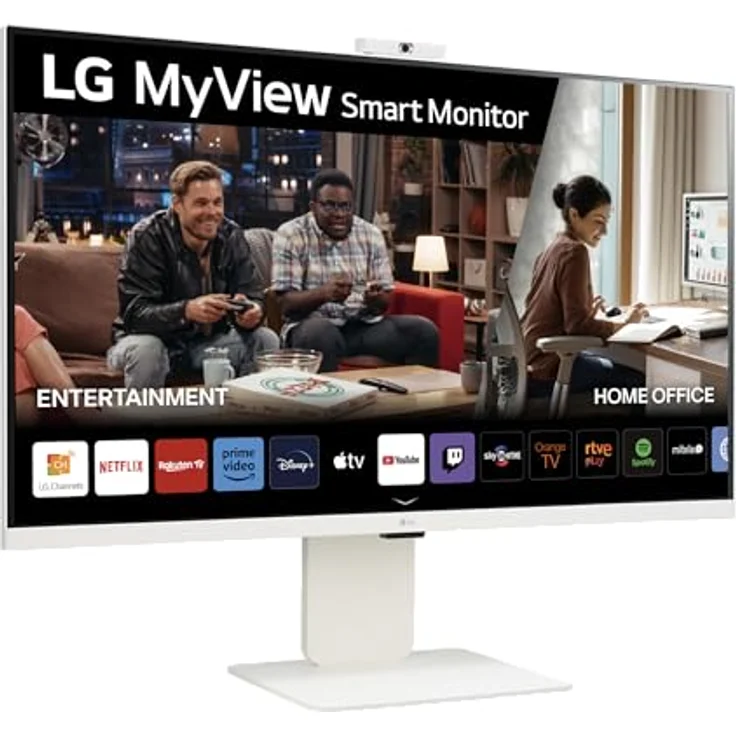 LG MyView Smart Monitor 32SR85U-W.AEU 32 Zoll, IPS Panel, FHD Auflösung (3840x2160), HDR 10, DCI-P3 95%, neigbar, höhenverstellbar – Bild 1