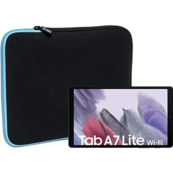 Slabo Tablet Tasche für Samsung Galaxy Tab A7 Lite 8,7'' (2021), Türkis/Schwarz