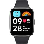 Xiaomi Redmi Watch 3 Active, 1,83 Zoll-LCD-Display, Bluetooth-Telefonanrufe, SpO2- und Herzfrequenzüberwachung, 5 ATM Wasserbeständigkeit, 12 Tage Akkulaufzeit, 100+ Fitnessmodus, Schwarz