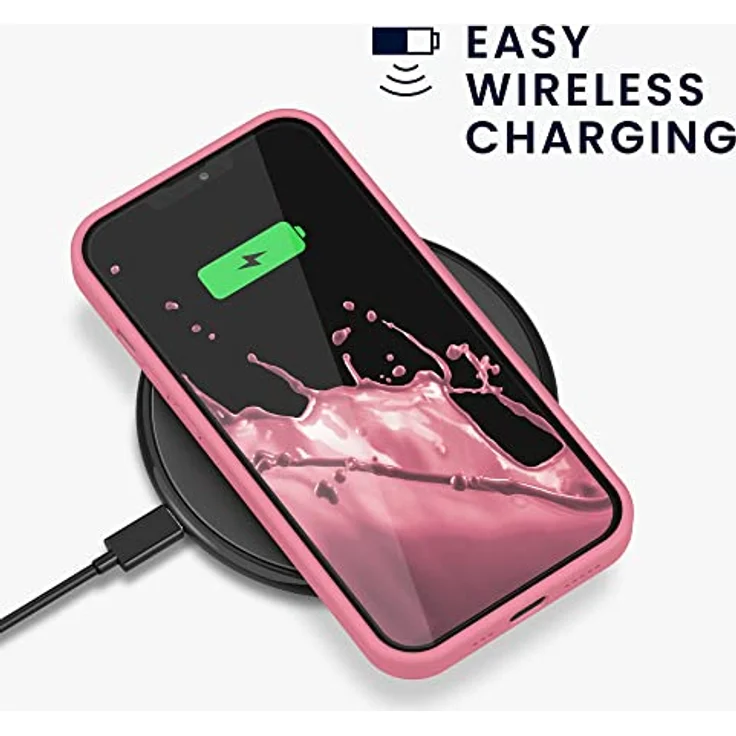 kwmobile Handyhülle für iPhone 13, Silikon Case für kabelloses Laden - Sweet Candy, rutschfest und elastisch – Bild 5