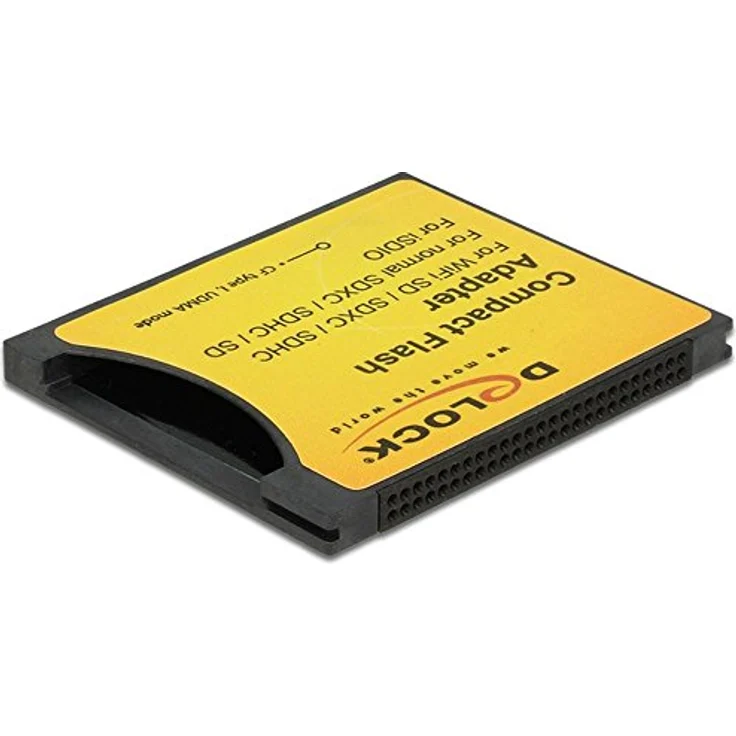 Delock Compact Flash Adapter, SD/SDHC/SDXC Unterstützung, schwarz – Bild 2