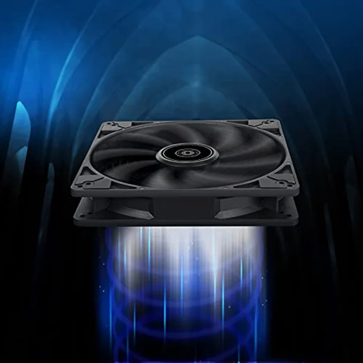 SilverStone Technology Air Pentrator 184i PRO, Verbesserter PWM-gesteuerter 180-mm-Lüfter mit Luftkanalisierung, SST-AP184i-PRO, schwarz – Bild 3