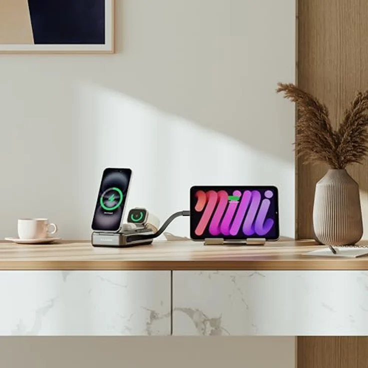 Alogic Roam 6-in-1 Power Bank 20000mAh, 100W USB-C und kabelloses Laden, Schwarz – Bild 2