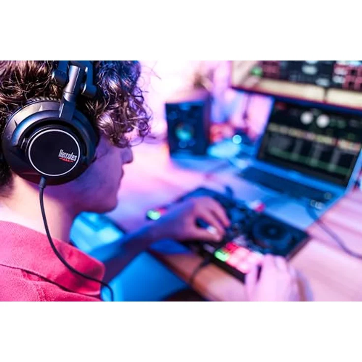 HERCULES DJ Controller Learning Kit MK2, All-in-One-Kit mit DJControl Inpulse 200 MK2, DJMonitor 32 und HDP DJ45, inkl. Serato DJ Lite und DJUCED – Bild 4