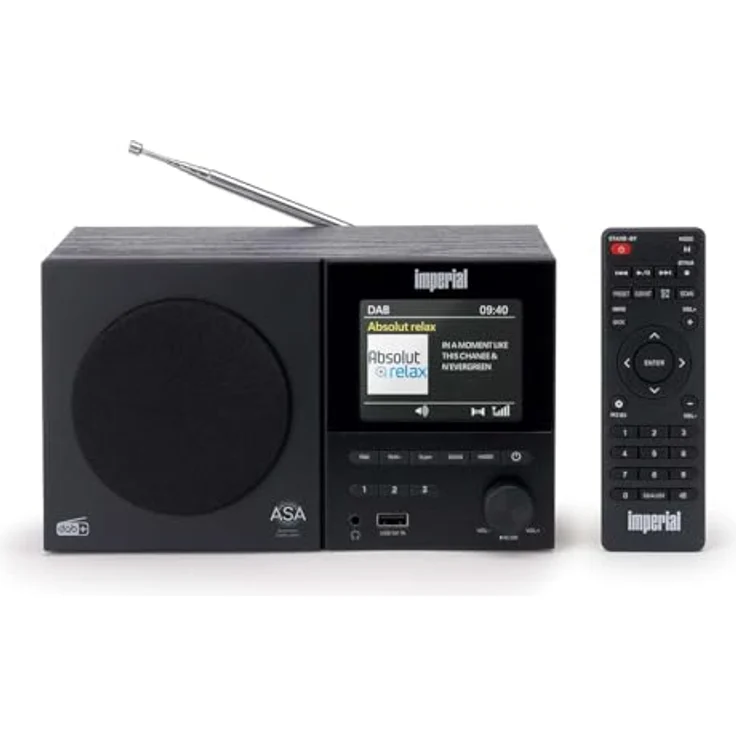 Imperial DABMAN-120BK, DAB+/FM-Radio mit Bluetooth, Fernbedienung und 9 cm TFT-Farbdisplay, Schwarz – Bild 4
