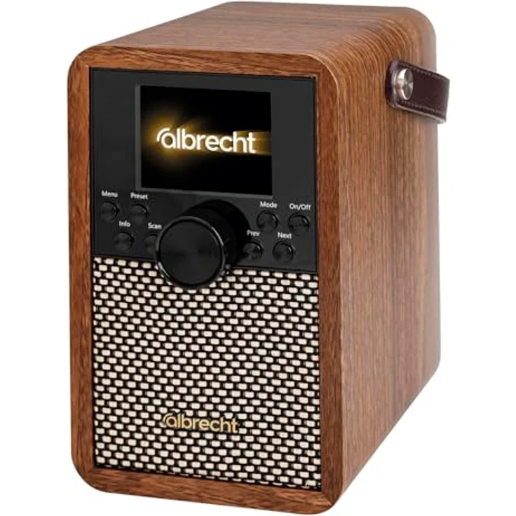 Albrecht DR 710, tragbares DAB+ Digitalradio mit kristallklarem Klang, 2000 mAh Akku, BT 5.3, Musikstreaming über Smartphone, SD-Karte & USB, ASA-Warnmeldungen – Bild 1