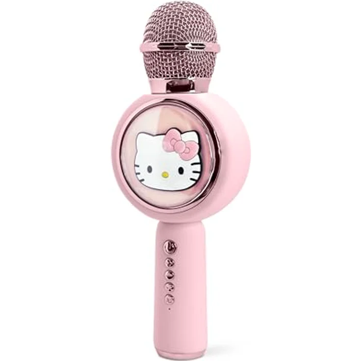 OTL Mikrofon Hello Kitty Bluetooth Karaoke-Mikrofon mit LED-Leuchten, pink – Bild 3