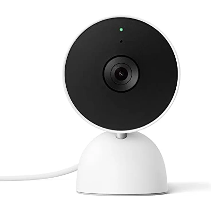 Google Nest Cam mit Kabel, Sicherheitskamera für Zuhause, Weiß, 5,69 x 6,4 x 9,84 cm; 393 Gramm – Bild 2