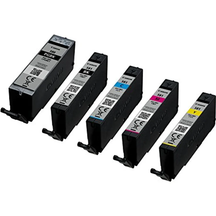 Canon PG 580+CLI 581 5 original Tintenpatrone BK-C-M-Y-PGBK für Pixma Drucker PIXMA TR7550 TR8550 TS6150 TS8150 TS9150 TS6250 TS8250 TS9550 – Bild 3