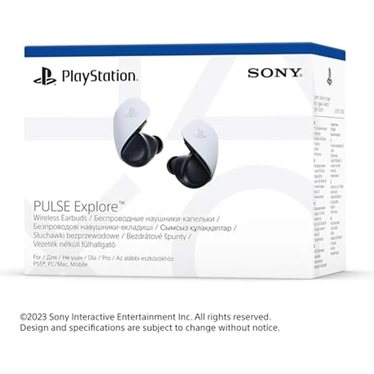 Sony PlayStation 5 Pulse Explore, Kabellose Ohrstöpsel mit Planar-Treibern, 3D-Audio, Bluetooth, weiße Farbe – Bild 4