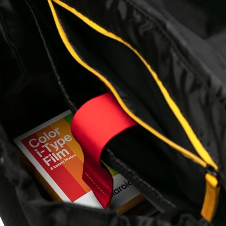 Polaroid Recycled Ripstop Backpack – Black/Multi, Adjustable Straps, Carabiner Clip, 25L Capacity – Bild 5