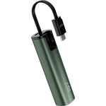 ISY IPP-5100 Mini Powerbank 5000 mAh, Grün, kompakte und tragbare Powerbank