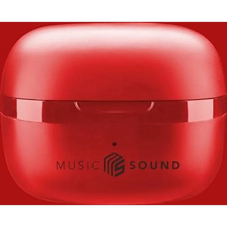 Music Sound FLOW Kabelloses In-Ear-Bluetooth-Headset - Spielzeit 25 Stunden - Rot – Bild 2