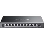 TP-Link Omada 10-Port Gigabit Easy Managed Switch mit 8-Port PoE+, 123W Power Budget, Metallgehäuse, automatische Wiederherstellung, Portisolierung, VLAN, IGMP Snooping, zentrales Cloud-Management