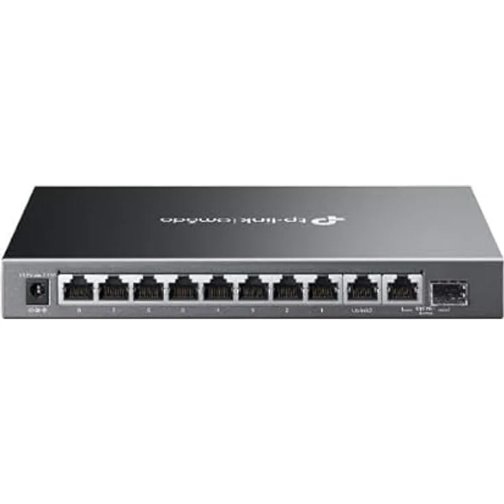 TP-Link Omada 10-Port Gigabit Easy Managed Switch mit 8-Port PoE+, 123W Power Budget, Metallgehäuse, automatische Wiederherstellung, Portisolierung, VLAN, IGMP Snooping, zentrales Cloud-Management
